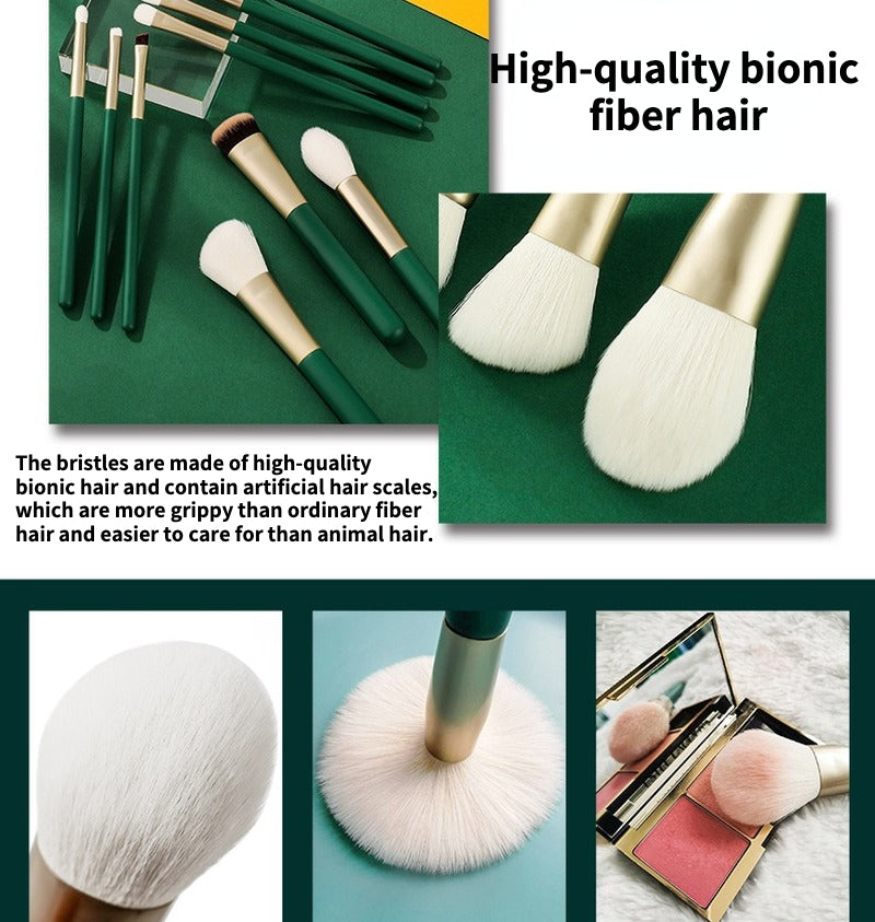Premium Microfiber Hair Makeup Brush Set