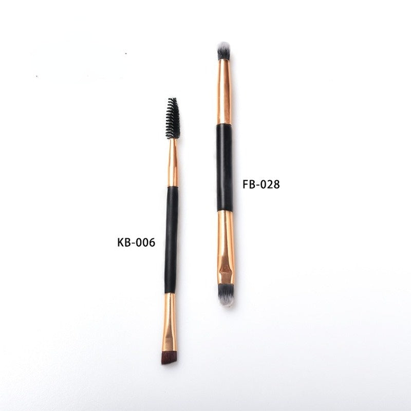 Eye shadow smudge double-ended brush