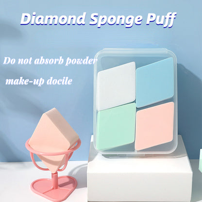 Dry and wet dual-use diamond puff