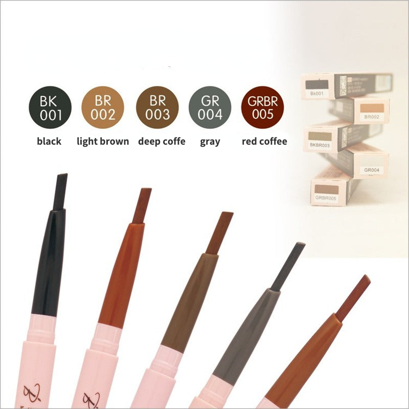 Oval with Brush Multicolor Makeup Eyebrow Pencil