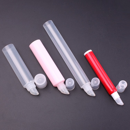 transparent lip balm plastic tube