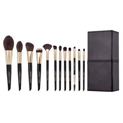 Black Gold 12 Soft Makeup Brush Set