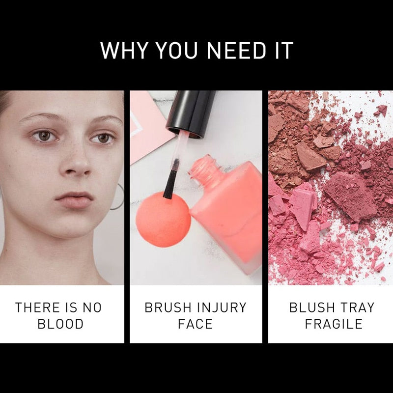 Metacnbeauty Sample Face Liquid Blush Eyeshadow Blusher 6 Colors
