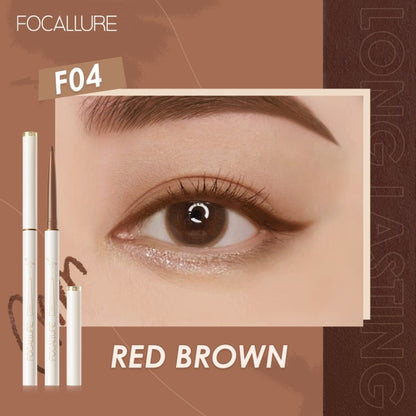 Metacnbeauty Sample  Waterproof Eyeliner Gel Pencil Red Brown Ultra-slim 1.7mm