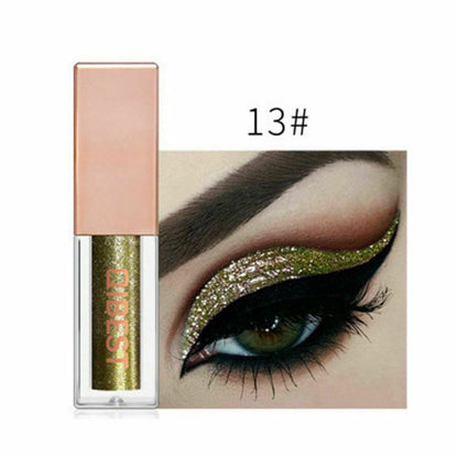 Metacnbeauty Sample  15 Colors Glitter Liquid Eyeshadow Waterproof Lasting Shimmer Metallic